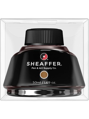Sheaffer 94261 Dolma Kalem Mürekkebi Şişe 50 Ml.Kahverengi