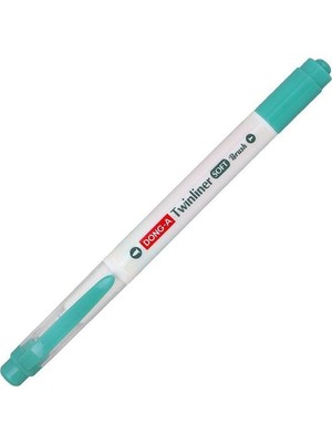 Dong-A Twinliner Soft Fırçalı Fosforlu Kalem Duman Mavi (12 Li Paket) No:49