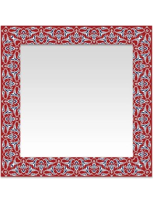 Anadolia Rumi Kırmızı Kare Ayna