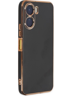 Fırsatkolik Vivo Y16 Kılıf Volet Silikon - Siyah
