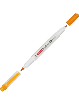 Dong-A Twinliner Soft Fırçalı Fosforlu Kalem Neon Turuncu (12 Li Paket) No:F10
