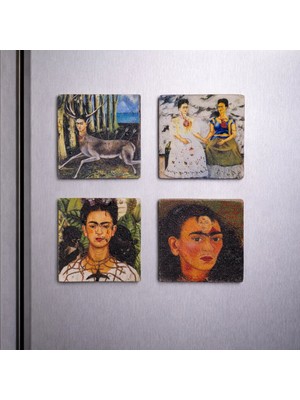 Anadolia Frida Eserleri Doğaltaş 4'lü Magnet Seti