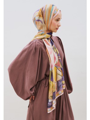 Fresh Scarfs Floral Fiesta Desen Rami Viskon Şal Menekşe