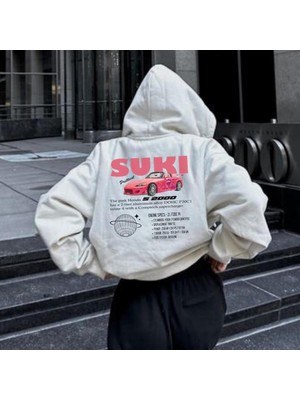 Touz Moda Unisex Nissan Suki Sweatshirt Beyaz