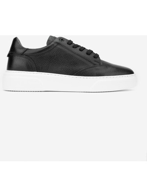 Valmenti Erkek Hakiki Deri Siyah Floter Sneakers & Spor Ayakkabı 1212 2509 Erk Ayk SK26-27 Sıyah Fltr