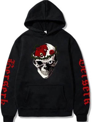 Touz Moda Anime Bersek Baskılı Oversize Hoodie