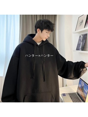 Touz Moda Siyah Kapüşonlu Sweatshirt