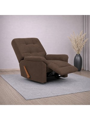 Smarto Relax TV Koltuğu Berjer – Paris Serisi, Manuel Mekanizmali Modern Baba Koltuğu, Ergonomik Sırt Destekli Tasarım, , Dekoratif Tekli Koltuk (Salon/Oturma Odası)