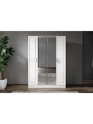 Doressa Lesse 4 Kapılı Aynalı Gardırop