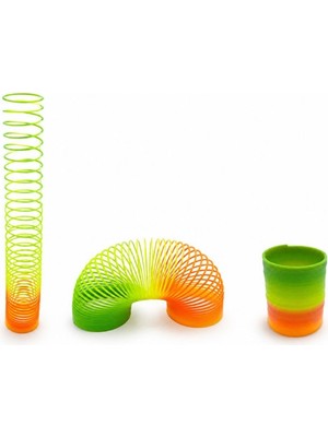 Ett Rainbow Gökkuşağı Stres Yayı - Kutulu Küçük Boy Plastik Slinky Oyuncak