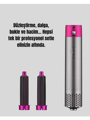 Fırsatkolik Mey Ithalat® Çok Fonksiyonlu Saç Kurutma ve Şekillendirme Makinesi 5 Başlık