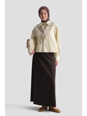 Armine Basic Kalem Etek Kahverengi