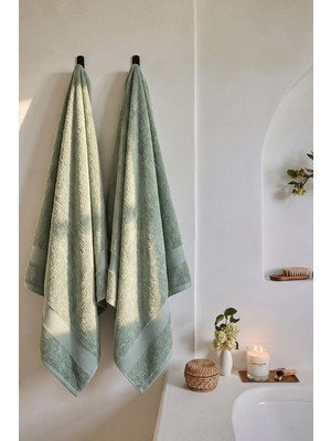 Teohomelinens Assos Banyo Havlusu Seti, 2'li Set, %100 Pamuk, 70X140 cm