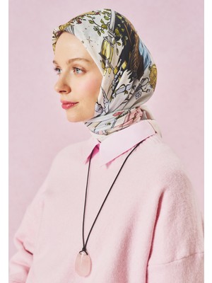 Fresh Scarfs Enchanted Melody Desen Floş Viskon Eşarp Pastel Dream