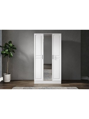 Doressa Lesse 3 Kapılı Aynalı Gardırop