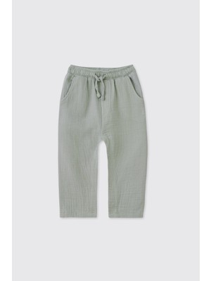 Panço Yenidoğan Müslin Yeşil Pantolon