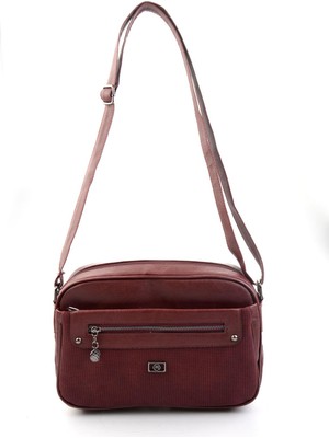 Bambi Bordo  Kadın Postacı Çanta C06650267109