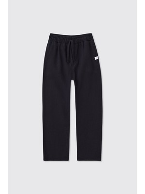 Panço Erkek Çocuk Siyah Beli Lastikli Pantolon