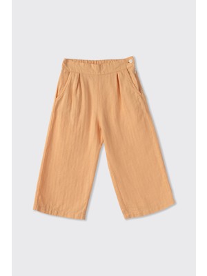 Panço Kız Bebek Bol Paça Bilek Boy Somon Pantolon