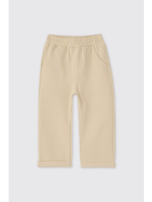 Panço Erkek Bebek Örme Bej Pantolon