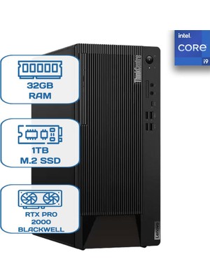 Lenovo M90T Gen 5 12V2S08000 İ9-14900 Vpro - 32GB Ram - 1tb M.2 SSD - Rtx Pro 2000 Blackwell 16GB - W11P