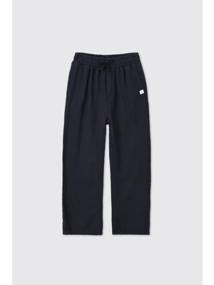 Panço Erkek Çocuk Lacivert Beli Lastikli Pantolon