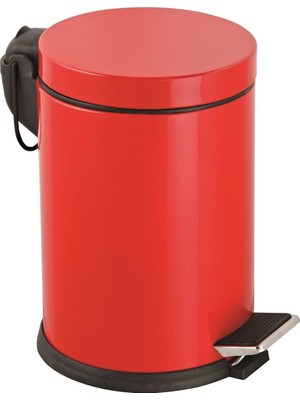 Onno Banyo Onno Kırmızı Pedallı Çöp Kovası 5 Litre