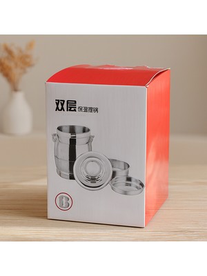 Aesco Paslanmaz Çelik 3'lü Sefer Tası 1.6l (200+500+900 Ml) Metal Kulplu