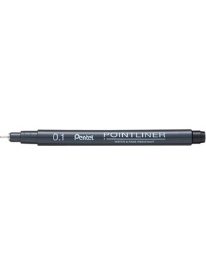 Pentel Fiber Uçlu Yazı Kalemi İnce Uç 0,1 Mm (12 Li Paket) S20P-1A