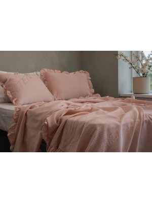 Piketen Catena Serisi Tek Kişilik Fırfırlı Pike Takımı 170 x 220
