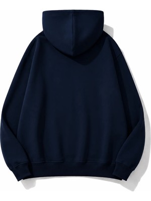 herkesemoda Lale Baskılı Kapüşonlu 2 Iplik Şardonlu Sweatshirt