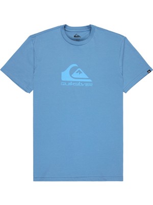 Quiksilver Ev Comp Logo Erkek Mavi Günlük Stil T-Shirt EQYZT08072-BLQ0