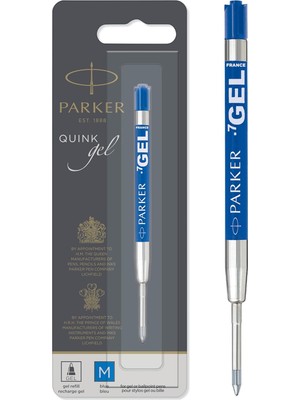 Parker 1950344 Jel Tükenmez Kalem Yedeği, Orta Kalınlıkta Uç, Siyah, Gri