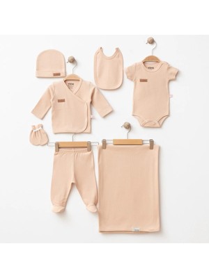 Gümüş Baby Soft Naturel Kumaş 7'li Zıbın Takım