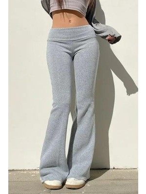 Balina Gri Melanj Slim Fit Ispanyol Paça Eşofman