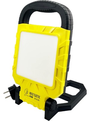 Horoz Electric 45W Portatif LED Projektör 6500K Beyaz IP54 Taşınabilir Seyyar LED Çalışma Lambası 4900 Lümen