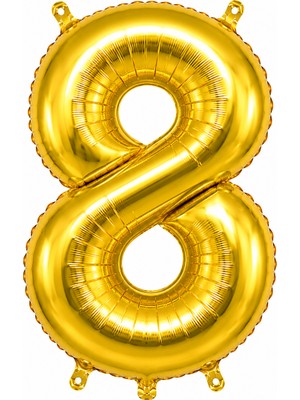 Cansüs Can Süs Gold Folyo Balon Rakam-8