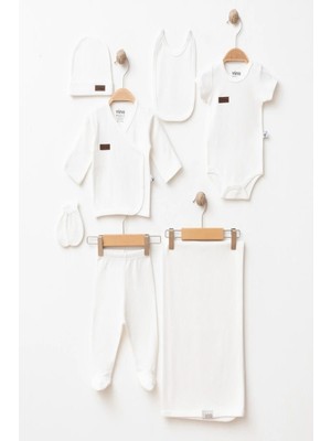Gümüş Baby Soft Naturel Kumaş 7'li Zıbın Takım