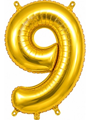 Cansüs Can Süs Gold Folyo Balon Rakam-9