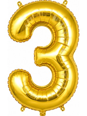 Cansüs Can Süs Gold Folyo Balon Rakam-3