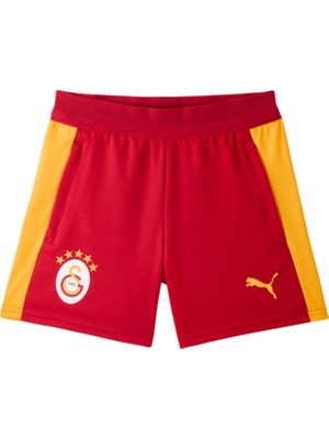 Puma Gsk Training Shorts W/ Po Jr Sarı-Kırmızı Çocuk Şort