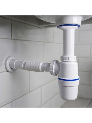 Alet Çantam Taslı ve Körüklü Sökülebilir Lavabo Evye Sifonu Inox Paslanmaz Vidalı Süzgeçli Mutfak Banyo Gider Borusu Hortumu