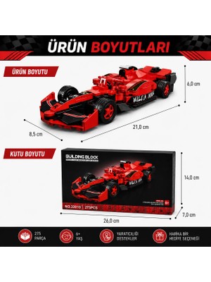 Kmod Life Yarış Arabası 3 Boyutlu Yapboz Yapı Blokları Puzzle (201 parça)
