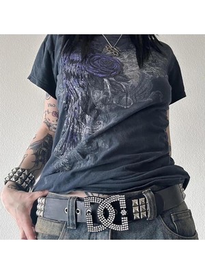 Balina Füme Purple Rose Gothic Cyber Grunge Unisex T-Shirt