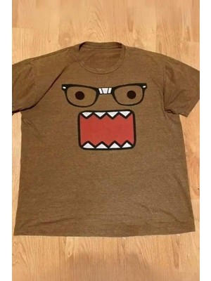 Balina Kahverengi Panic Caricature Unisex T-Shirt