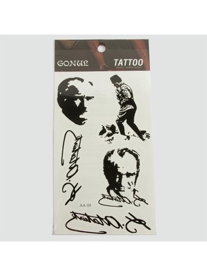 Aesco Mustafa Kemal Atatürk Tattoo Dövme Sticker