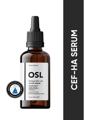 Osl Omega Skin Lab -  Cilt Aydınlatıcı Serum ve Çizgi Azaltıcı - Cef-ha Serum 30ml