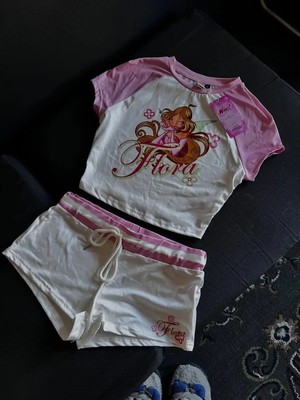 Balina Flora Dream Pembe Şortlu Takım