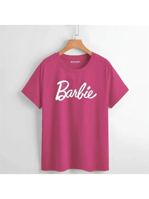 Balina Pembe Barbie Logo Basic (Unisex) T-Shirt