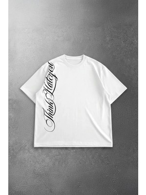 Balina Beyaz Gotik Think Halcyon Y2K Unisex T-Shirt
